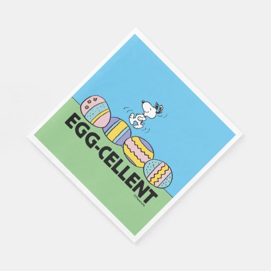Serviette En Papier Snoopy à l'oeuf Pâques (Coin)