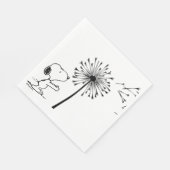 Serviette En Papier Snoopy Avec Dandelion (Coin)