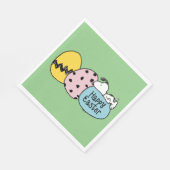 Serviette En Papier Snoopy - Bonne Pâques (Coin)