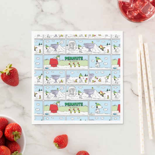 Serviette En Papier Snoopy et l'équipage Zamboni (En situation)