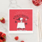 Serviette En Papier Snoopy et Woodstock - Joyeux et lumineux (En situation)