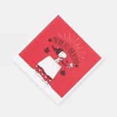 Serviette En Papier Snoopy et Woodstock - Joyeux et lumineux (Coin)