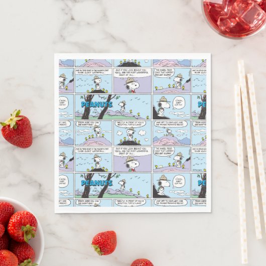 Serviette En Papier Snoopy & Friends | Aller Randonnée (En situation)