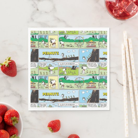 Serviette En Papier Snoopy & Friends | Go Camping (En situation)