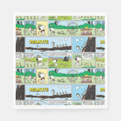 Serviette En Papier Snoopy & Friends | Go Camping (Devant)