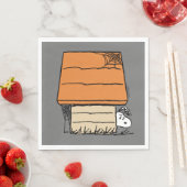 Serviette En Papier Snoopy Halloween Spider Web Doghouse (En situation)