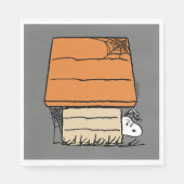Serviette En Papier Snoopy Halloween Spider Web Doghouse (Devant)