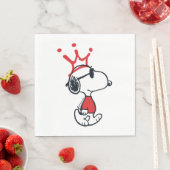 Serviette En Papier Snoopy - Joe Cool Crown (En situation)
