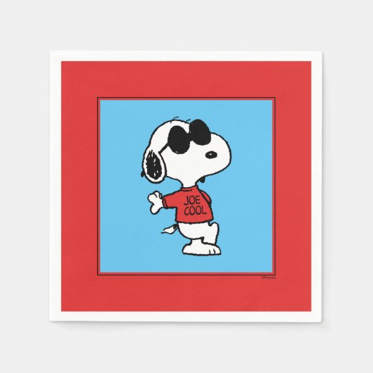 Serviette En Papier Snoopy "Joe Cool" debout (Devant)