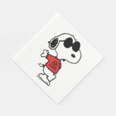Serviette En Papier Snoopy "Joe Cool" debout (Coin)