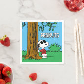 Serviette En Papier Snoopy "Joe Cool" debout (En situation)