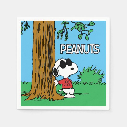 Serviette En Papier Snoopy "Joe Cool" debout (Devant)
