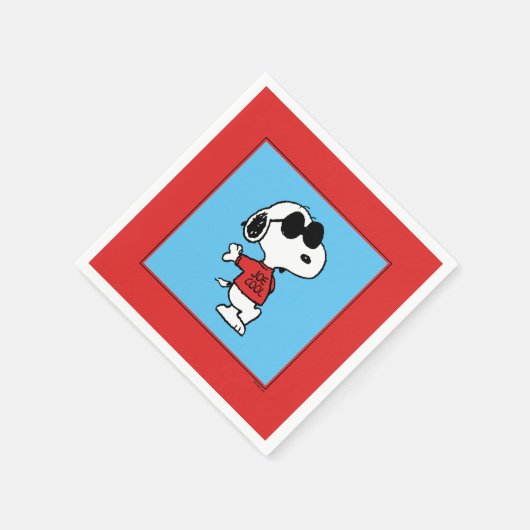 Serviette En Papier Snoopy "Joe Cool" Standing (Coin)