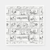 Serviette En Papier Snoopy Joue Au Tennis (Devant)