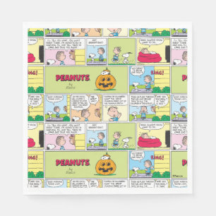 Serviette En Papier Snoopy & Linus   Les grandes nouvelles Citrouilles