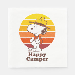 Serviette En Papier Snoopy   Scout Beagle - Happy Camper