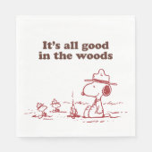 Serviette En Papier Snoopy | Scout Beagle - Tout le bien dans les bois (Devant)