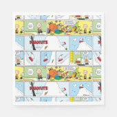 Serviette En Papier Snoopy Sled Riding Food Dish (Devant)