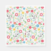 Serviette En Papier Snoopy So Sweet Flower Pattern (Devant)