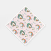Serviette En Papier Snoopy & Woodstock Rainbow Heart Motif (Coin)