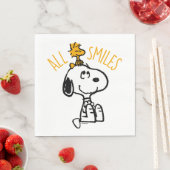 Serviette En Papier Snoopy & Woodstock - Tous les sourires (En situation)