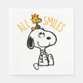 Serviette En Papier Snoopy & Woodstock - Tous les sourires (Devant)