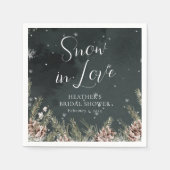 Serviette En Papier Snow In Love (Devant)