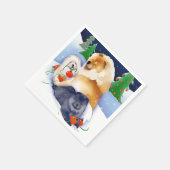 Serviette En Papier SNOWBABIES Chow 2020 Serviettes de vacances (Coin)