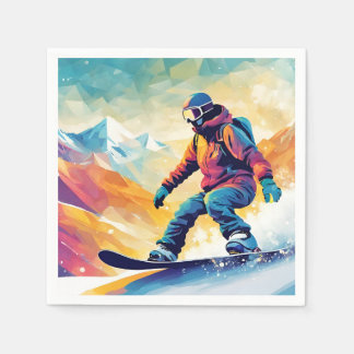 Serviette En Papier Snowboard 16e Anniversaire Papier serviettes
