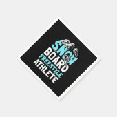 Serviette En Papier Snowboard Freestyle Athlète (Coin)