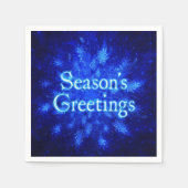 Serviette En Papier Snowburst - Bonnes Fêtes (Devant)