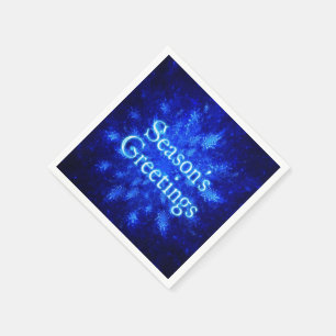 Serviette En Papier Snowburst - Bonnes Fêtes