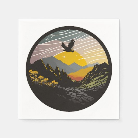 Serviette En Papier Snowdonia (Devant)