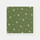 Serviette En Papier Snowflake (Devant)