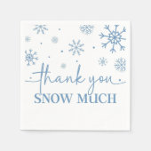 Serviette En Papier Snowflake 1er Anniversaire Hiver Papier (Devant)