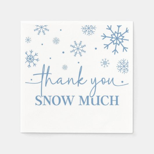 Serviette En Papier Snowflake 1er Anniversaire Hiver Papier (Devant)