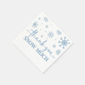 Serviette En Papier Snowflake 1er Anniversaire Hiver Papier (Coin)