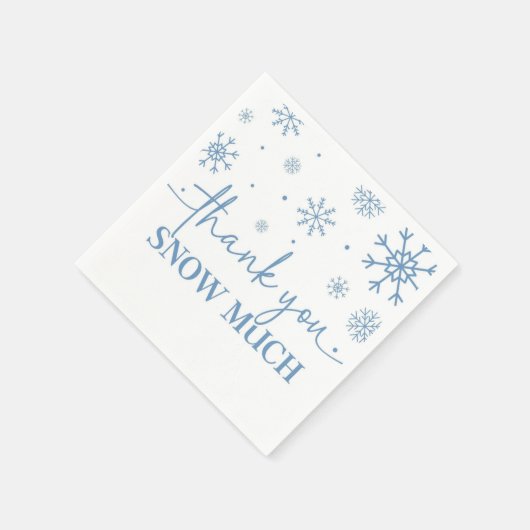 Serviette En Papier Snowflake 1er Anniversaire Hiver Papier (Coin)