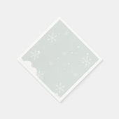 Serviette En Papier Snowflakes givré fête d'anniversaire (Coin)