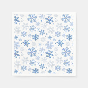 Serviette En Papier Snowflakes Hiver tendance