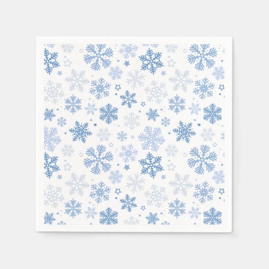 Serviette En Papier Snowflakes Hiver tendance (Devant)