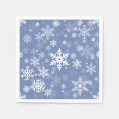 Serviette En Papier Snowflakes Personnaliser graphique Arrière - plan  (Devant)