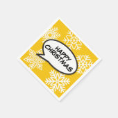 Serviette En Papier Snowflakes Speech Buble Fun Retro Comédie Livre (Coin)