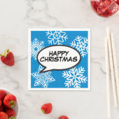 Serviette En Papier Snowflakes Speech Buble Fun Retro Comédie Livre (En situation)