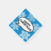 Serviette En Papier Snowflakes Speech Buble Fun Retro Comédie Livre (Coin)