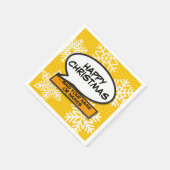 Serviette En Papier Snowflakes Speech Buble Fun Retro Comédie Livre (Coin)