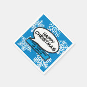 Serviette En Papier Snowflakes Speech Buble Fun Retro Comédie Livre (Coin)