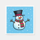 Serviette En Papier Snowman (Devant)