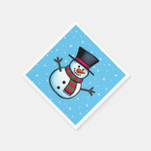 Serviette En Papier Snowman (Coin)