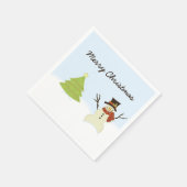 Serviette En Papier Snowman (Coin)